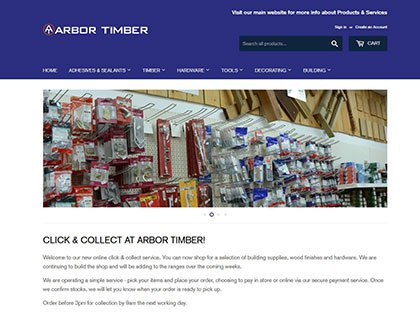 Sample image from the Designtoo website portfolio (Arbor Timber)